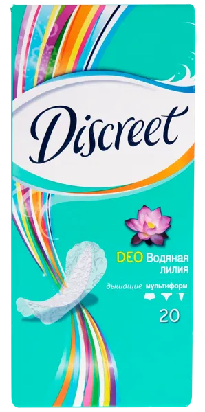 Изображение Прокладки ежедневные Дискрит део водяная лилия мультиформ Проктер Энд Гэмбл к/у, 20 шт