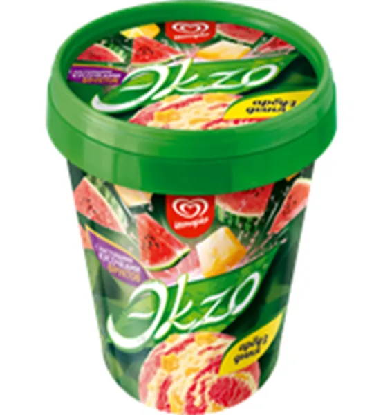 Изображение Мороженое Экзо арбуз дыня Юнилевер Русь п/у, 520 г