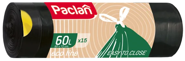 Изображение Мешки для мусора 60л Паклан био эко лайн СеДо сп м/у, 15 шт
