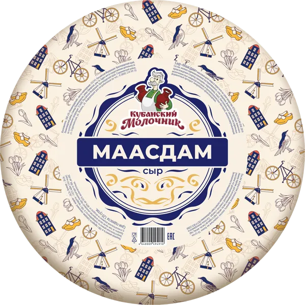 Изображение Сыр 45% полутвердый Староминский сыродел маасдам Сыродел  