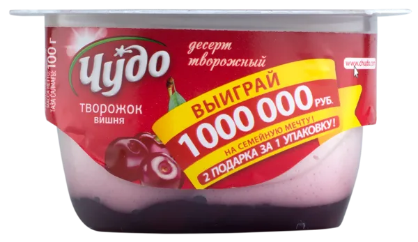Изображение Творог 4% Чудо вишня ВБД п/б, 100 г