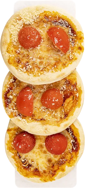 Изображение Мини-пицца замороженная Маргарита на томатном соусе с Пармезаном и Моцареллой СП ТАБРИС карт/уп, 225 г