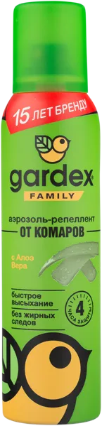 Изображение Аэрозоль от комаров Гардекс фемели Юпеко ж/б, 150 мл