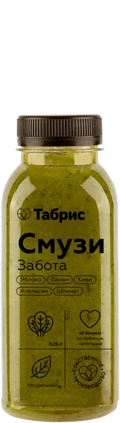 Изображение Напиток смузи без сахара Фруктовый микс забота СП ТАБРИС пл/бут, 250 мл