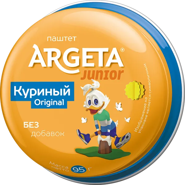 Изображение Паштет Аргета Юниор куриный Колинска ж/б, 95 г