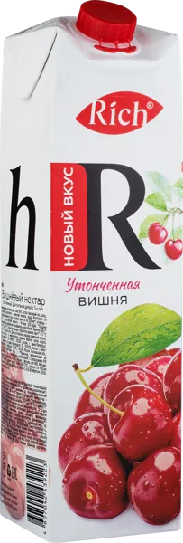 Изображение Нектар с мякотью Рич вишня Мултон т/п, 1 л