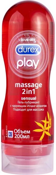 Изображение Гель для интимного массажа Дюрекс плей сенсуал 2в1 Хелскеа ССЛ п/у, 200 мл