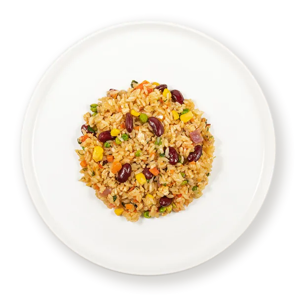 Изображение Рис на теппане С куриной грудкой горошком кукурузой фасолью СП ТАБРИС вес 