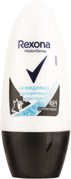 Изображение Антиперспирант шар женский Рексона прозрачный кристалл Юнилевер п/у, 50 мл