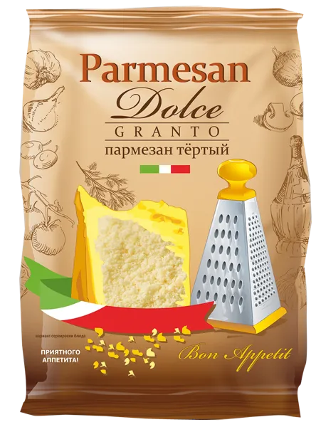 Изображение Сыр 40% тертый Дольче Гранто пармезан Невские сыры м/у, 150 г