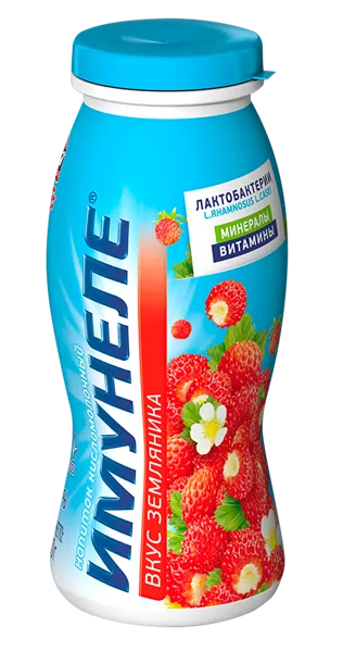 Изображение Йогурт 1,2% питьевой Нео Имунеле земляника ВБД п/б, 100 г