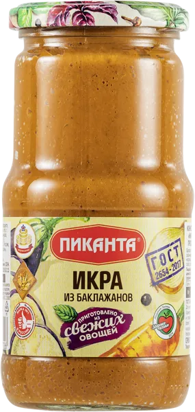 Изображение Икра из баклажанов Пиканта Вкусный продукт с/б, 450 г