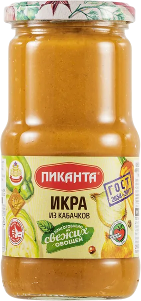 Изображение Икра из кабачков Пиканта Вкусный продукт с/б, 450 г
