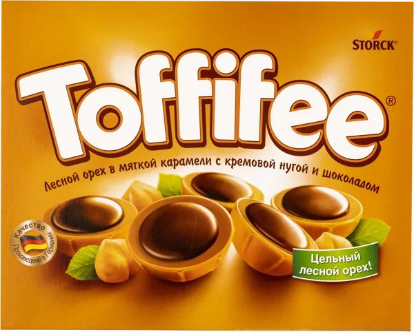 Изображение Конфеты из карамели Тоффифе с цельным фундуком Шторк кор, 250 г