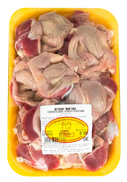 Изображение Субпродукты куриные охл. КФХ Лычкин желудки ИП Лычкин А.В. лоток 
