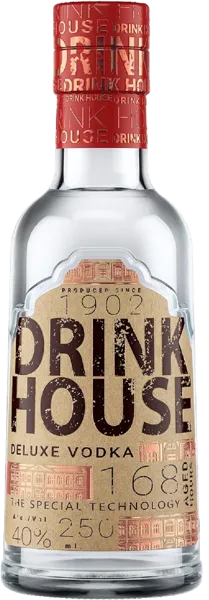 Изображение Водка Спирт Люкс 40% Дринк Хаус де люкс Питейный дом с/б, 0,25 л