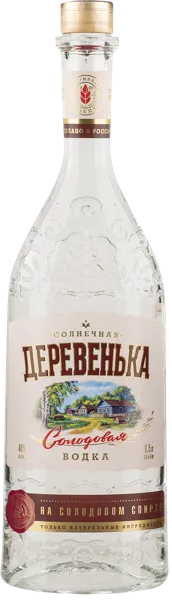 Изображение Водка 40% спирт альфа Деревенька Солнечная Саранский ЛВЗ с/б, 0,5 л