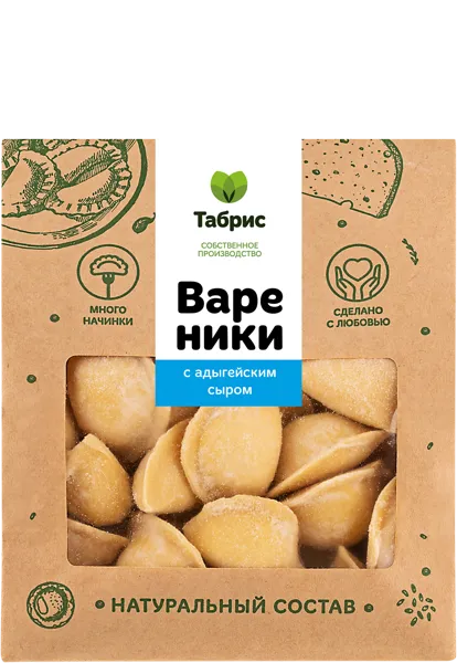 Изображение Вареники замороженные с адыгейским сыром СП ТАБРИС м/у, 500 г