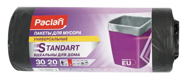 Изображение Мешки для мусора 30л Паклан стандарт СеДо сп м/у, 20 шт