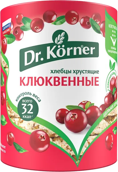 Изображение Хлебцы злаковый коктейль Др. Кёрнер с клюквой Хлебпром м/у, 100 г