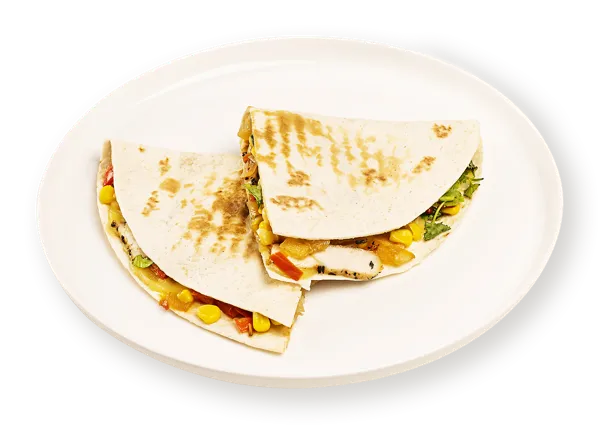 Изображение Кесадилья на пшеничной лепешке С курицей и овощами, с сыром моцарелла СП ТАБРИС м/у, 135 г