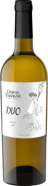 Изображение Вино белое сухое стиль №1 Уни Блан Шардоне ЗГУ шато тамань дуо Кубань Вино с/б, 0,75 л
