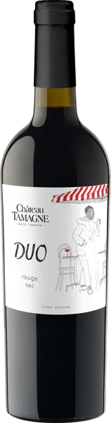 Изображение Вино красное сухое стиль №1 Саперави Мерло шато тамань дуо Кубань Вино с/б, 0,75 л