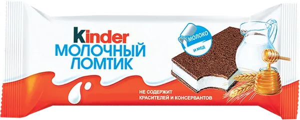 Изображение Пирожное бисквитное Киндер молочный ломтик Ферреро м/у, 28 г