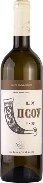 Изображение Вино белое п/сл столовое псоу Вина и воды Абхазии с/б, 0,75 л