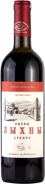Изображение Вино красное п/сл столовое лыхны Вина и воды Абхазии с/б, 0,75 л