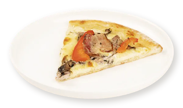 Изображение Пицца на сырном соусе Карбонара со свининой и беконом сегмент СП ТАБРИС м/у, 100 г