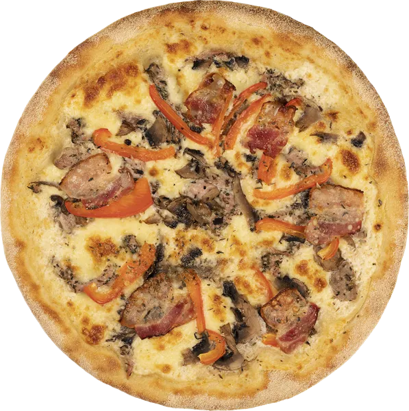 Изображение Пицца на сырном соусе Карбонара со свининой и беконом СП ТАБРИС карт/уп, 630 г