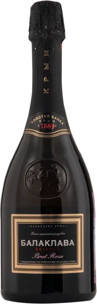 Изображение Вино игристое розовое брют Балаклава ЗГУ резерв Золотая Балка с/б, 0,75 л