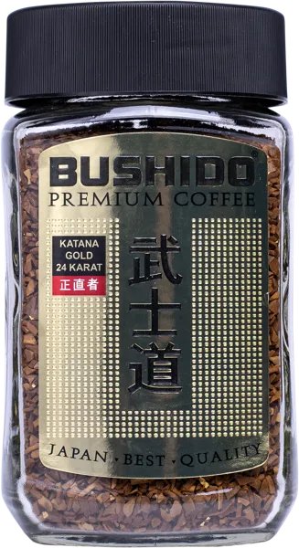 Изображение Кофе растворимый Бушидо голд катана 24 карат Хасо Гумлиген с/б, 100 г