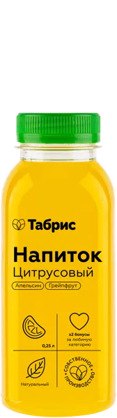 Изображение Напиток фруктовый Цитрусовый СП ТАБРИС пл/бут, 250 мл