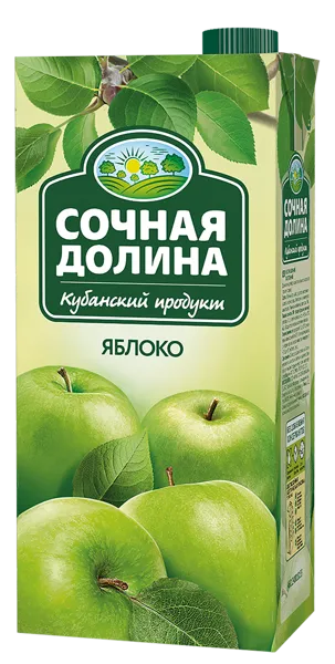 Изображение Нектар Сочная долина яблоко ЮСК т/п, 0,95 л