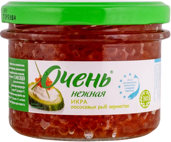 Изображение Икра лососевая Очень нежная Путина ООО с/б, 220 г