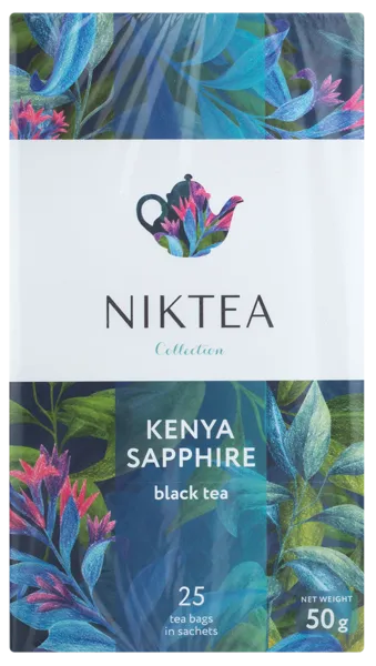 Изображение Чай черный в пакетиках Никти кения Мал ком кор, 25*2 г