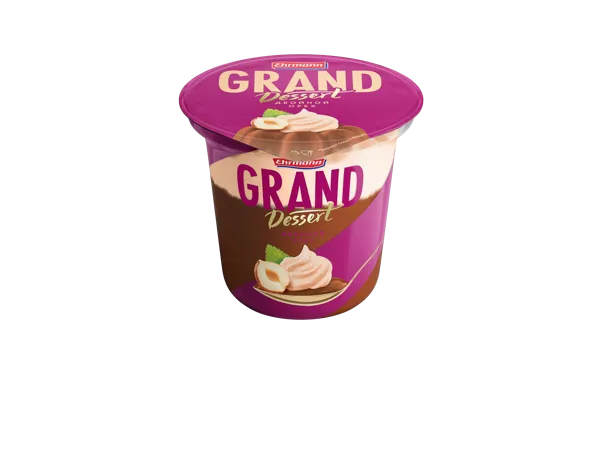 Изображение Десерт 4,9% со взбитыми сливками Эрманн Гранд десерт двойной орех Эрманн п/б, 200 г
