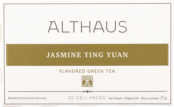 Изображение Чай зеленый в пакетиках Альтхаус жасмин тинг юуань Хансеатик Ти кор, 20*1,75 г