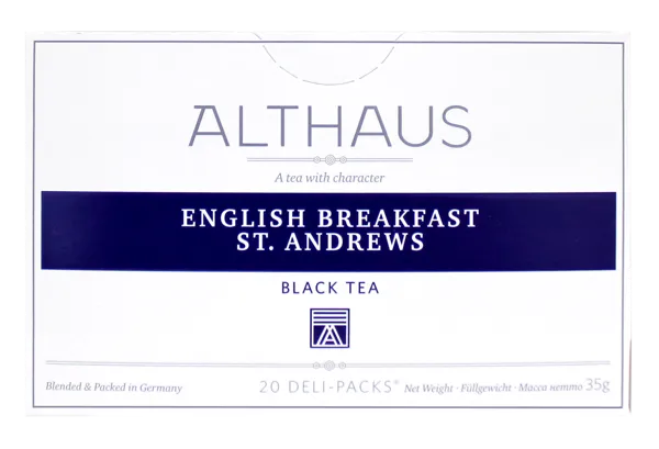 Изображение Чай черный в пакетиках Альтхаус английский завтрак Хансеатик Ти кор, 20*1,75 г