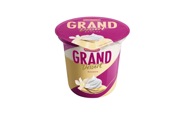 Изображение Десерт 4,9% со взбитыми сливками Эрманн Гранд десерт ваниль Эрманн п/б, 200 г