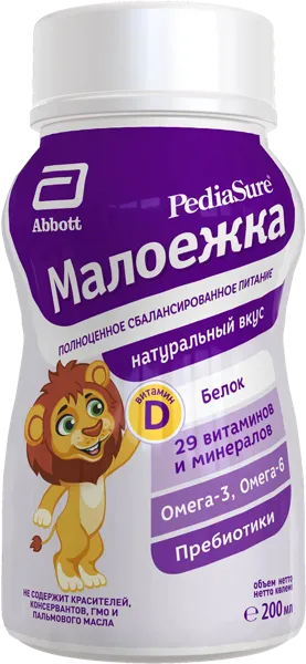Изображение Смесь с 1 года до 10 лет Симилак ПедиаШур 1.0 натуральный Эбботт Лэбораториз п/у, 200 мл