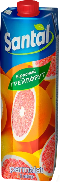Изображение Напиток сокосодержащий Сантал красный Грейпфрут Пармалат т/п, 1 л