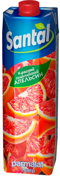 Изображение Напиток сокосодержащий Сантал красный сицилийский апель Пармалат т/п, 1 л