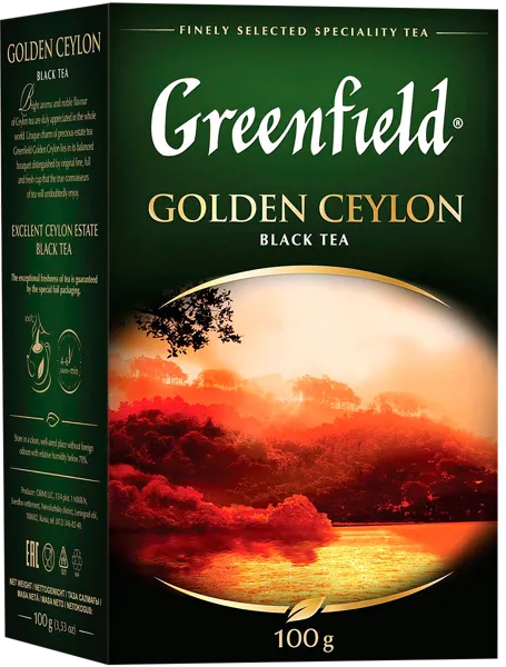 Изображение Чай черный Гринфилд золотой цейлон Орими Трейд кор, 100 г