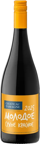 Изображение Вино красное сухое Молодое вино ЗНМП шато тамань Кубань Вино с/б, 0,75 л