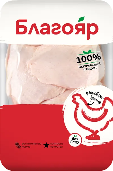 Изображение Птица охлажденная Курица Благояр бедро Ресурс лоток 
