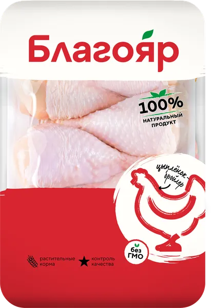 Изображение Птица охлажденная Курица Благояр голень Ресурс лоток 