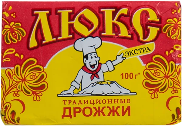 Изображение Дрожжи пресованные Люкс экстра хлебопекарные Саф-Нева м/у, 100 г